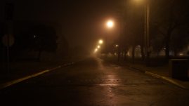 creepy street night